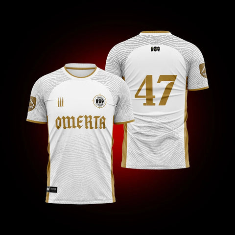 Maillot Omerta Blanc & Orange
